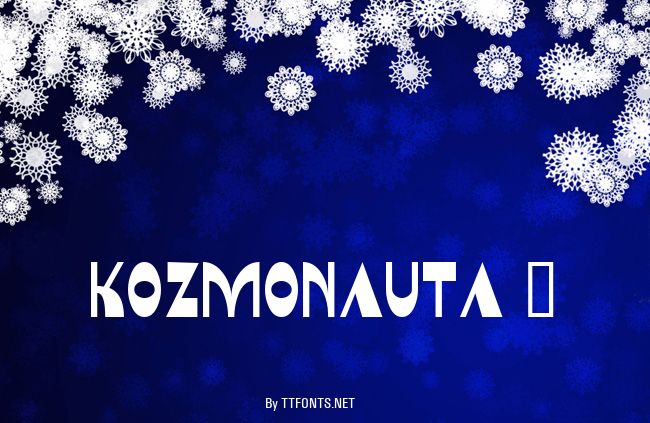 Kozmonauta 2 example